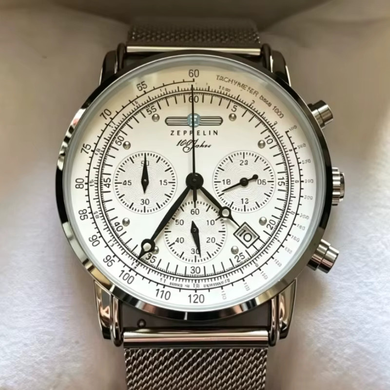 Zeppelin Armbanduhr Automatik, Edelstahl, Silber, Herren - Bild 2