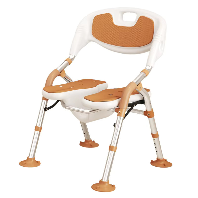 OAKCIA Badezimmer Hocker aus Aluminiumlegierung in Weiß, moderner Design-Hocker für Hotel und Zuhause - Bild 2