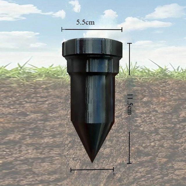 Wasserdichter Schlüsseltresor in Sprinkler-Optik als realistisches Schlüsselversteck für den Außenbereich, Farbe: Schwarz - Bild 1