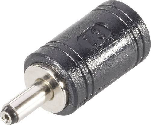 BKL Electronic 072126 Niedervolt-Adapter mit 3,5 mm Klinkenstecker auf Buchse in Schwarz - Bild 1