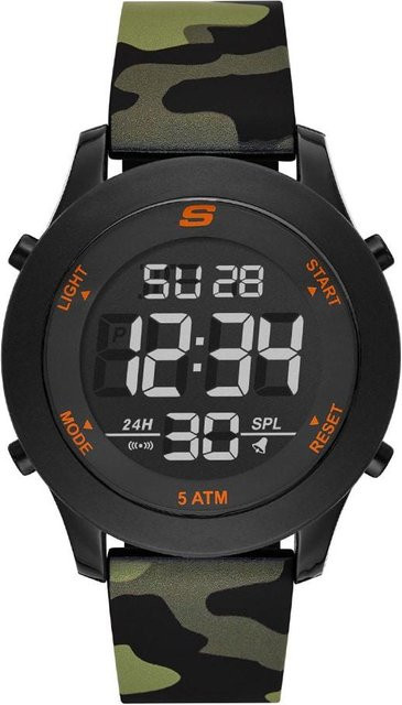 Skechers Digitaluhr, Urethan, Schwarz, Herren - Bild 1