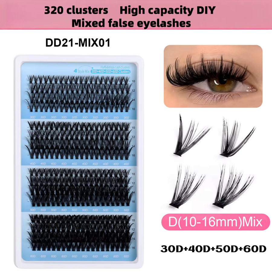 GIOIO DIY-Wimpernverlängerungsset, Cluster segmentierte Wimpern, Black, Unisex - Bild 5