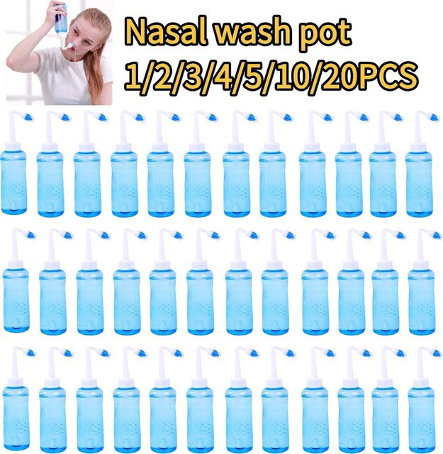 SADOER Nasenspülflasche mit physiologischem Salz, 300 ml, Unisex - Bild 1