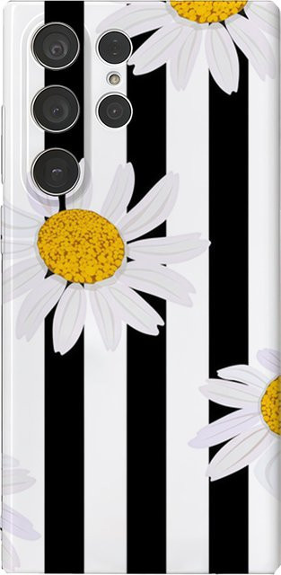 Daisy Stripes Handyhülle für Samsung Galaxy S25 S24 S23 Ultra Plus A35 A55 in Multicolour Glossy HD Hard Cover - Bild 1