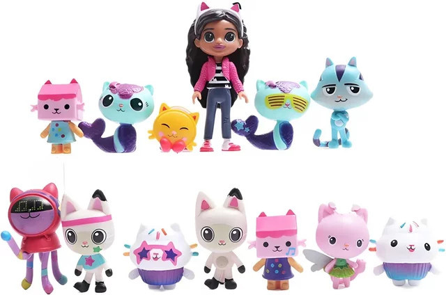 Bandai Gabbys Puppenhaus, Action Figur, 13-teiliges Set - Bild 1