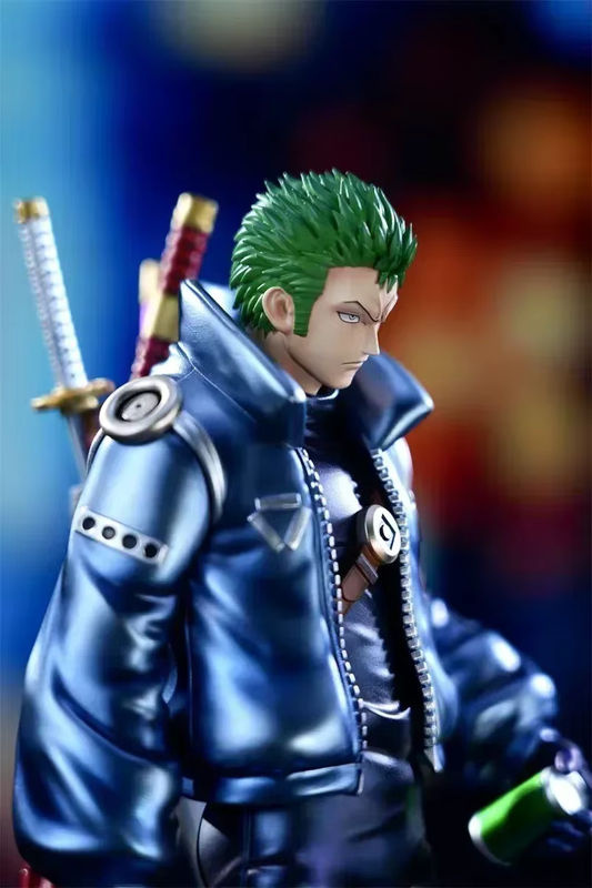 Bandai Roronoa Zoro Anime Actionfigur Cyberpunk Design aus PVC, mehrfarbig, Höhe: 26 cm - Bild 4