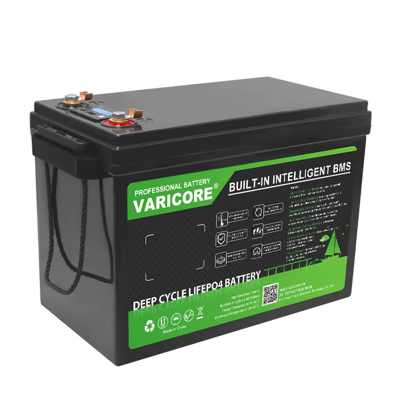 Varicore 12V 200Ah LiFePO4 Akku-Pack Deep Cycle Lithium-Eisenphosphat-Batterie mit BMS in Schwarz für Wohnmobile, Solaranlagen und Boote - Bild 6