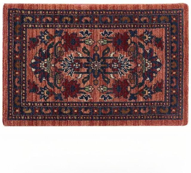 Karpetti Teppich im ethnischen Retro-Stil, rutschfest und waschbar, B/B: 40 x 60 cm, Mehrfarbig - Bild 1