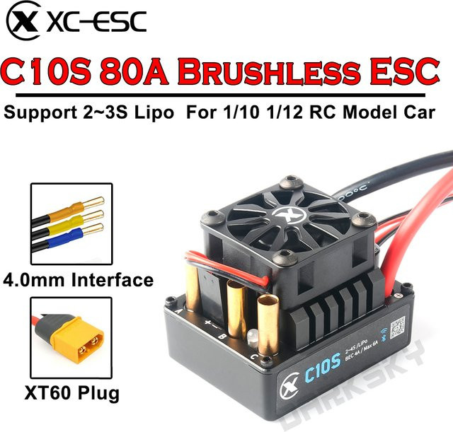 DARK SKY XC-ESC C10S 80A Bürstenloser ESC, 1:10, Zubehör - Bild 1