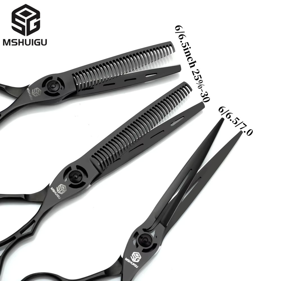 MSHUIGU Effilierschere aus japanischem 440C-Stahl, Unisex - Bild 2