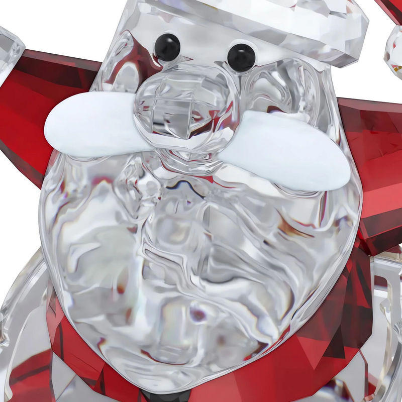 Swarovski Weihnachtsmann Kristallfigur als hängendes Dekorationsobjekt in Silber und Mehrfarbig aus Glas - Bild 2