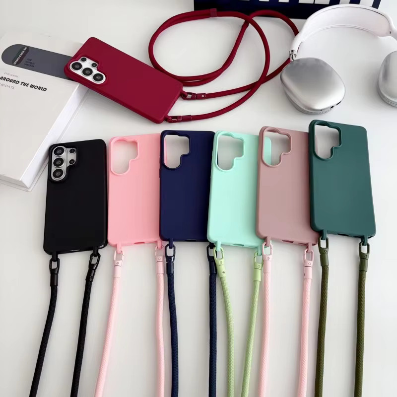 Samsung Candy Crossbody Halskordel-Schutzhülle mit Lanyard-Etui für Galaxy S26 Ultra S25 FE S24 S23 S22 S21 Plus in Mint - Bild 4