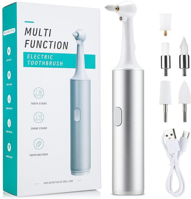 Binchi Health Technology Elektrischer Ultraschall-Zahnreiniger, Silber/Weiß - Bild 1