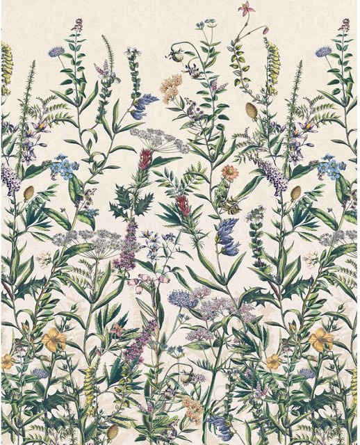 Komar Vliesfototapete Flowering Herbs Multicolor B: 200 cm, H: 250 cm - Bild 1