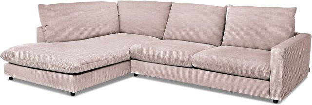 Polsterecke Sansibar Dagebüll in Rosa mit Cord-Bezug, L-Form, B/T/H: 321 x 228 x 84 cm - Bild 1