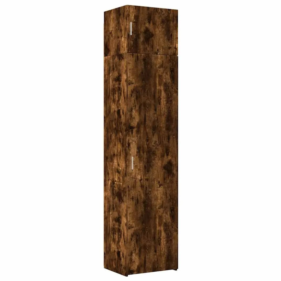 vidaXL Hochschrank Schmal Räuchereiche Braun B: 50 cm, T: 42,5 cm, H: 225 cm - Bild 2