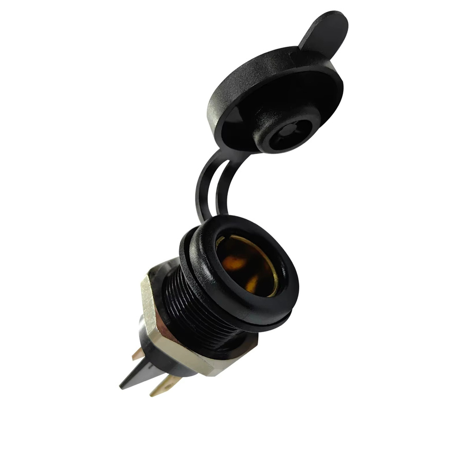 BANDC 12V DIN Hella-Steckdose mit USB-A und USB-C Ladegerät, Wasserdichter Zigarettenanzünder in Schwarz für Auto, Motorrad, Boot und Wohnmobil - Bild 3