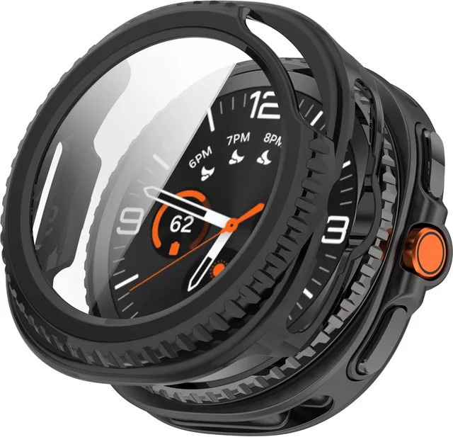 Samsung Galaxy Watch 8 Classic Displayschutz und Hülle, Schwarz, Titan - Bild 1