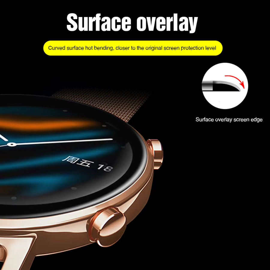 Displayschutzfolie Huawei Watch GT2, transparent, Unisex - Bild 3