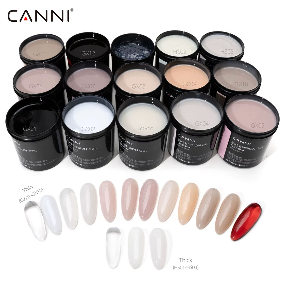 CANNI Extension Builder Nagelgel, Camouflage-Jelly, Glänzend, 8 Oz - Bild 4