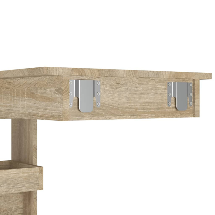 vidaXL Bartisch modern in Sonoma-Eiche, B/T/H: 102 x 45 x 103,5 cm - Bild 3