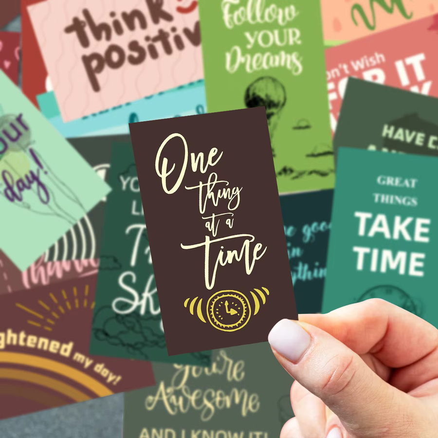 60 Stück Affirmationskarten in Multicolour für tägliche Motivation und Inspiration - Bild 3