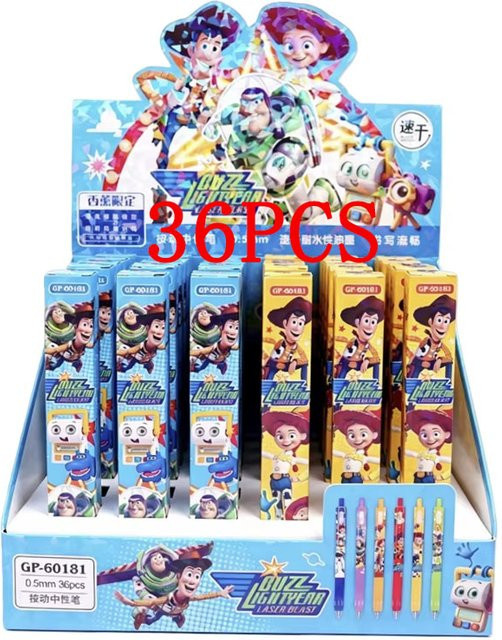 36er-Set 52TOYS Toy Story 5 Gelstifte Blindbox, 0,5 mm Cartoon-Neutralstifte in Multicolour für Schule und Büro - Bild 1