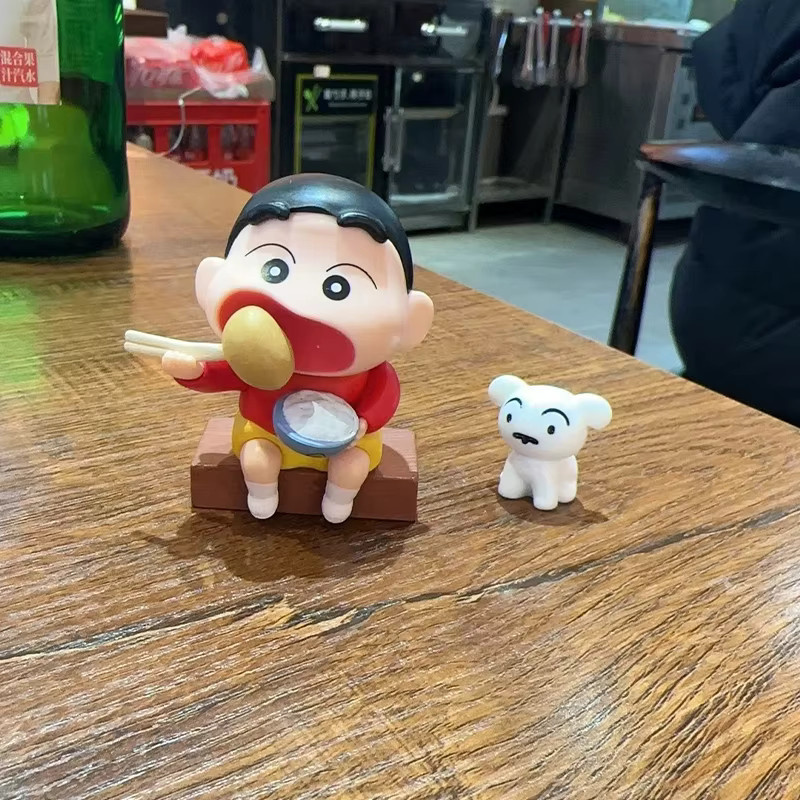 Bandai Crayon Shin-chan Kreative Cartoon-Figur, Armaturenbrett-Ornament - Bild 3