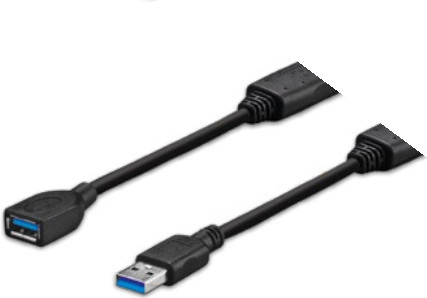 Vivolink USB Kabel USB 3.2 Gen 1 auf USB A zu USB B in Schwarz, Länge: 7 m - Bild 1