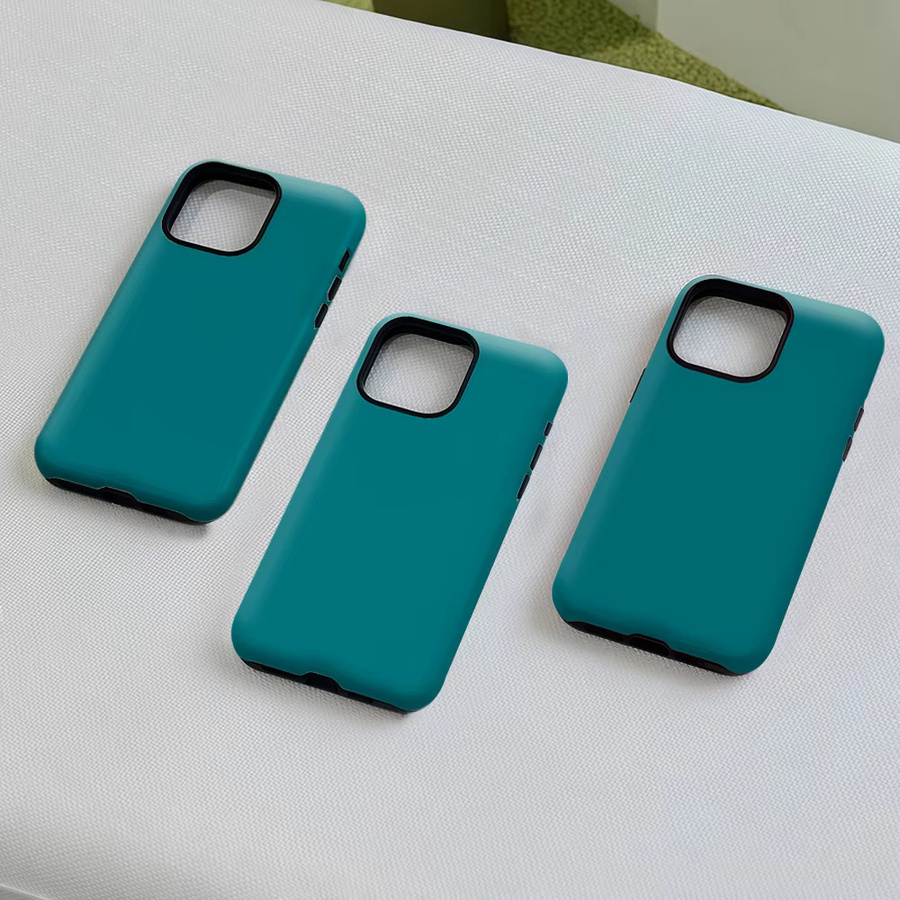 Robuste doppelschichtige Handyhülle mit Magnetfunktion für iPhone 17 16 15 14 13 Pro Max Plus von Potdemiel in Blaugrün/Petrol - Bild 4