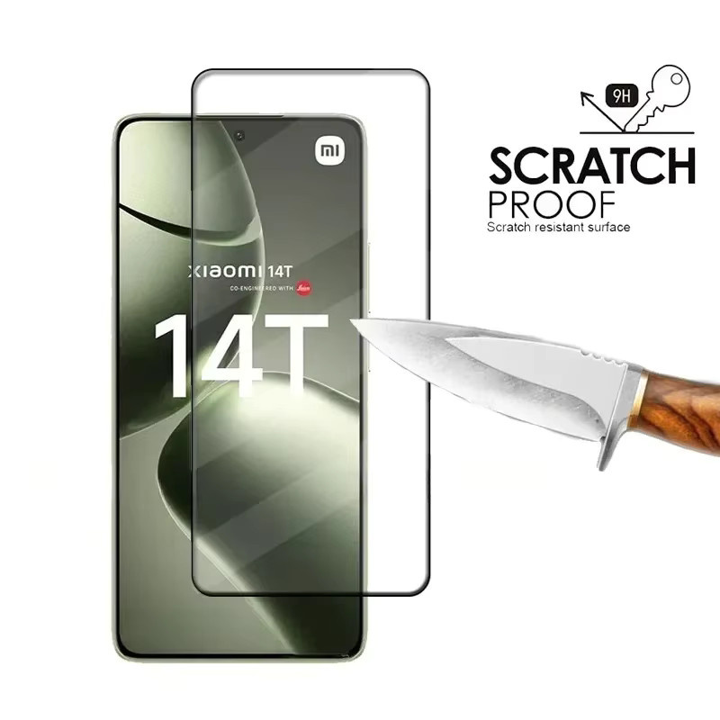 6in1 Schutzset aus gehärtetem Glas für Xiaomi Mi 14T Pro, Mi 14T, 13T, 12T und 11T mit Vollabdeckung und Objektivschutz, transparent - Bild 2