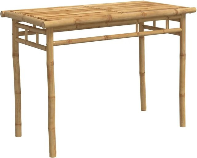 vidaXL Garten-Esstisch aus Bambus in Braun, rechteckig, B/T/H: 110 x 55 x 75 cm - Bild 1
