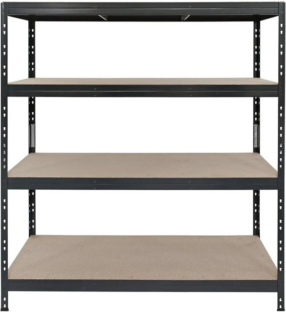 Ar Shelving Rivet Schwerlastregal mit 4 Böden in Anthrazit, H x B x T: 180 x 150 x 45 cm - Bild 1