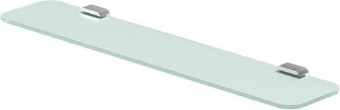LENZ Glasablage AURA in Chrom und Silber, transparent, B/T: 60,0 x 12,0 cm - Bild 1