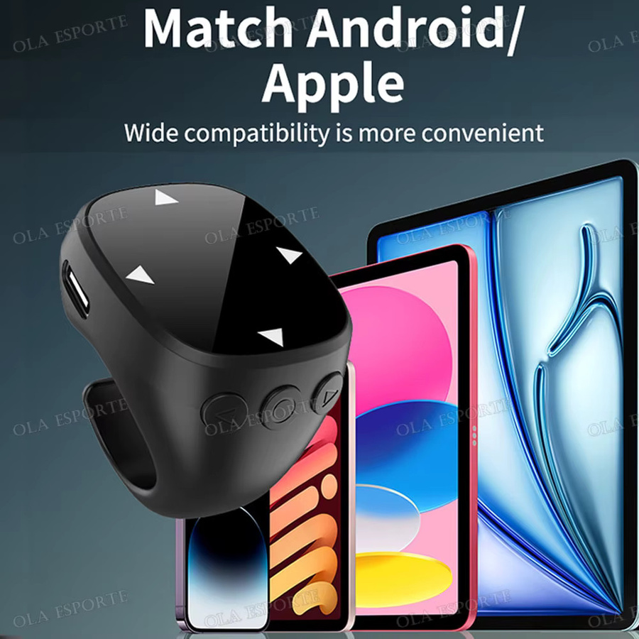 Ola Esporte Kabelloser Bluetooth Selfie-Controller für Android und iOS in Pink oder Schwarz - Bild 5
