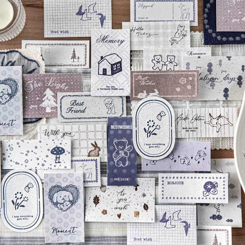 Mr.Paper Vintage Mini-Memo Streichholzschachtel Haftnotizen Aufkleber Set, 40 Stück, Multicolour - Bild 3
