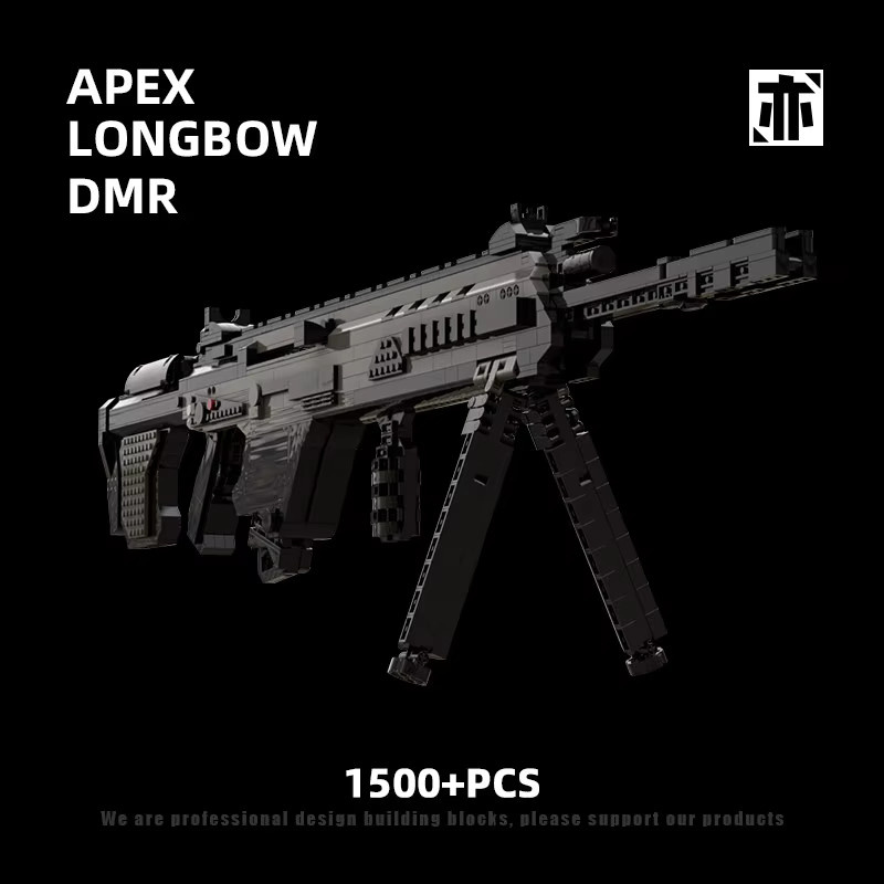 Langbogen-DMR Halbautomatisches Scharfschützengewehr, Bausteine, mit Schussfunktion - Bild 2