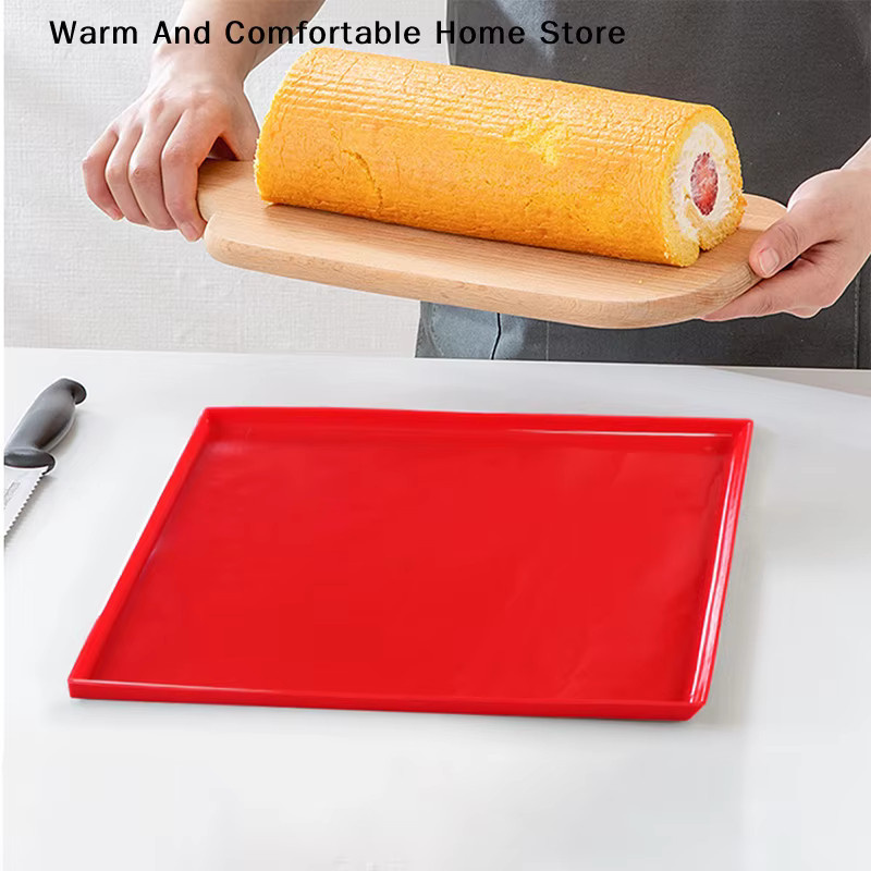 HUXUAN Silikon-Backmatte in Grün, rechteckige Antihaft-Backmatte für Kuchen und DIY-Backutensilien - Bild 5