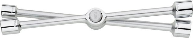 LUX-TOOLS PKW Kreuzschlüssel Comfort klappbar aus Chrom-Vanadium in Silber - Bild 1