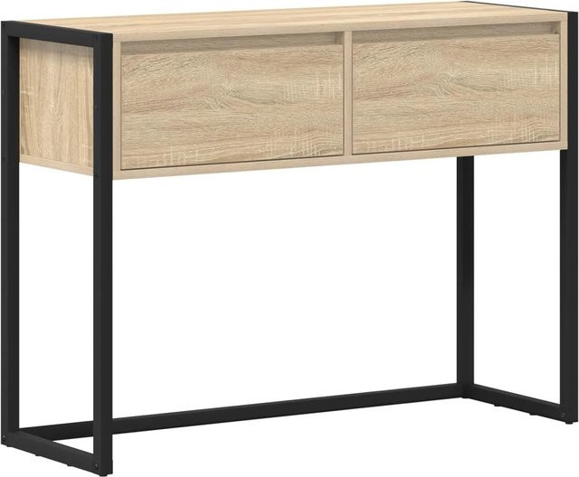 vidaXL Beistelltisch Sonoma Eiche in Braun, B/T/H: 100 x 36 x 75 cm - Bild 1