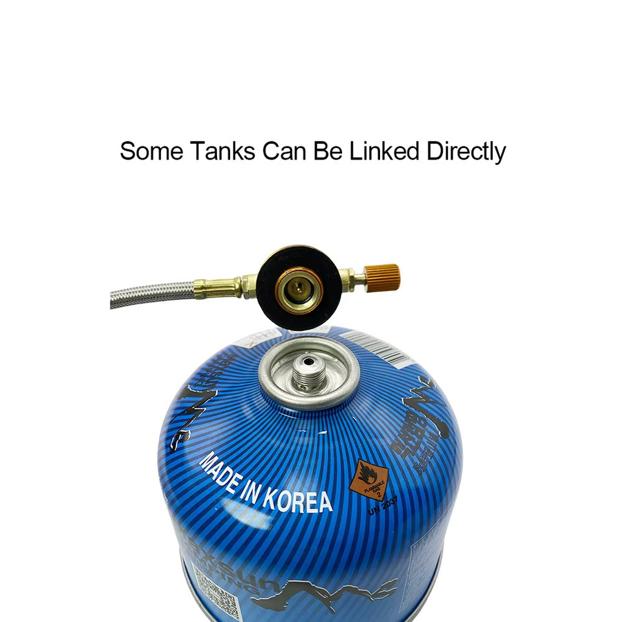 Propan Refill Adapter für Outdoor Camping Gasherde und Gasflaschen als Zylinder Konverter und Tank Koppler Zubehör - Bild 2