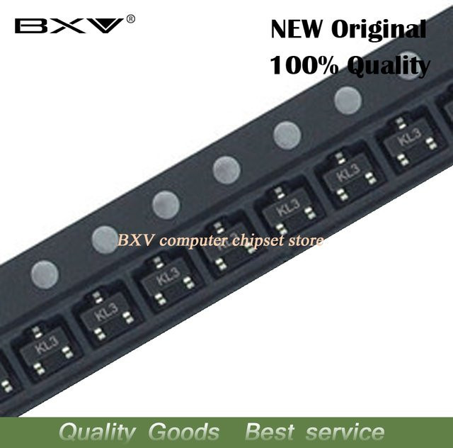 100 Stück BAT54C SMD Transistor SOT-23 in Schwarz von BXV - Bild 1