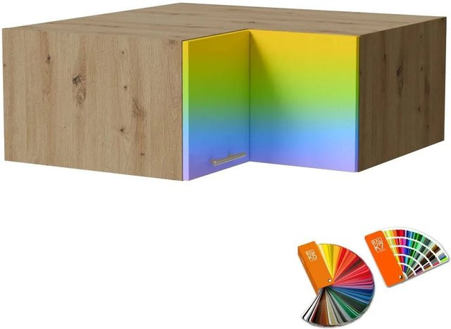 Feldmann-Wohnen Eckaufsatzschrank Brerra in Eiche Artisan mit Soft-Close-Türen, B/T/H: 90 x 36 x 90 cm - Bild 1
