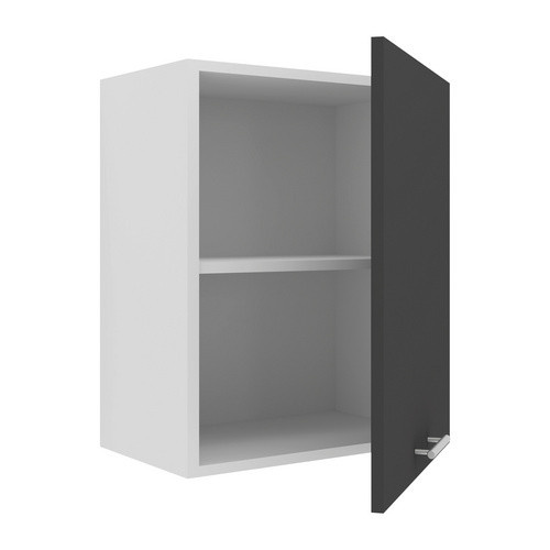 VCM Hängeschrank Esilo Küchenschrank mit zwei Fächern, Grau, B: 50 cm, H: 60 cm, T: 31 cm - Bild 2
