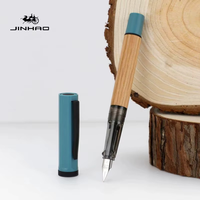 JINHAO 58 Luxus Füllfederhalter aus Holz mit EF Feder in Rot für Kalligraphie und Büro - Bild 3
