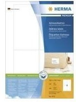 HERMA SuperPrint Universal Adressetiketten weiß, FSC-zertifiziertes Papier, B: 78,7 mm x H: 139,7 mm, 100 Stück - Bild 1