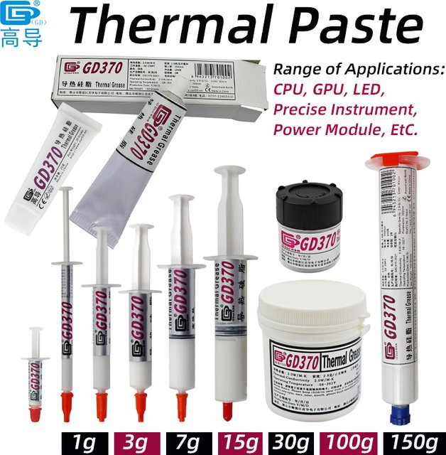 GD370 Wärmeleitpaste Weiß zur Kühlung von CPU und Kühlkörpern - Bild 1