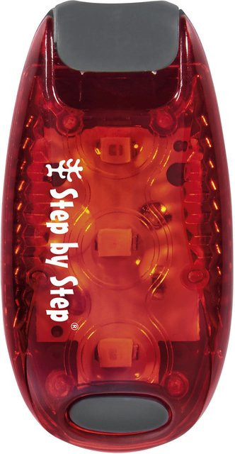 Step by Step LED-Sicherheits-Klemmleuchte für Kinder in Rot und Grau - Bild 1