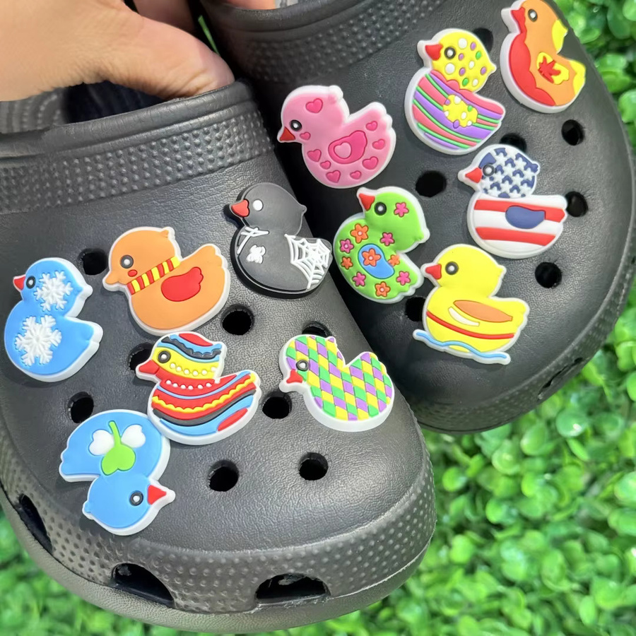 Happye&TiTi Schuh Charms, Cartoon Tier Ente, PVC - Bild 2