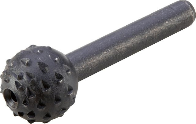 LUX-TOOLS Profilraspel für Holz in Kugelform aus Stahl, Schwarz - Bild 1